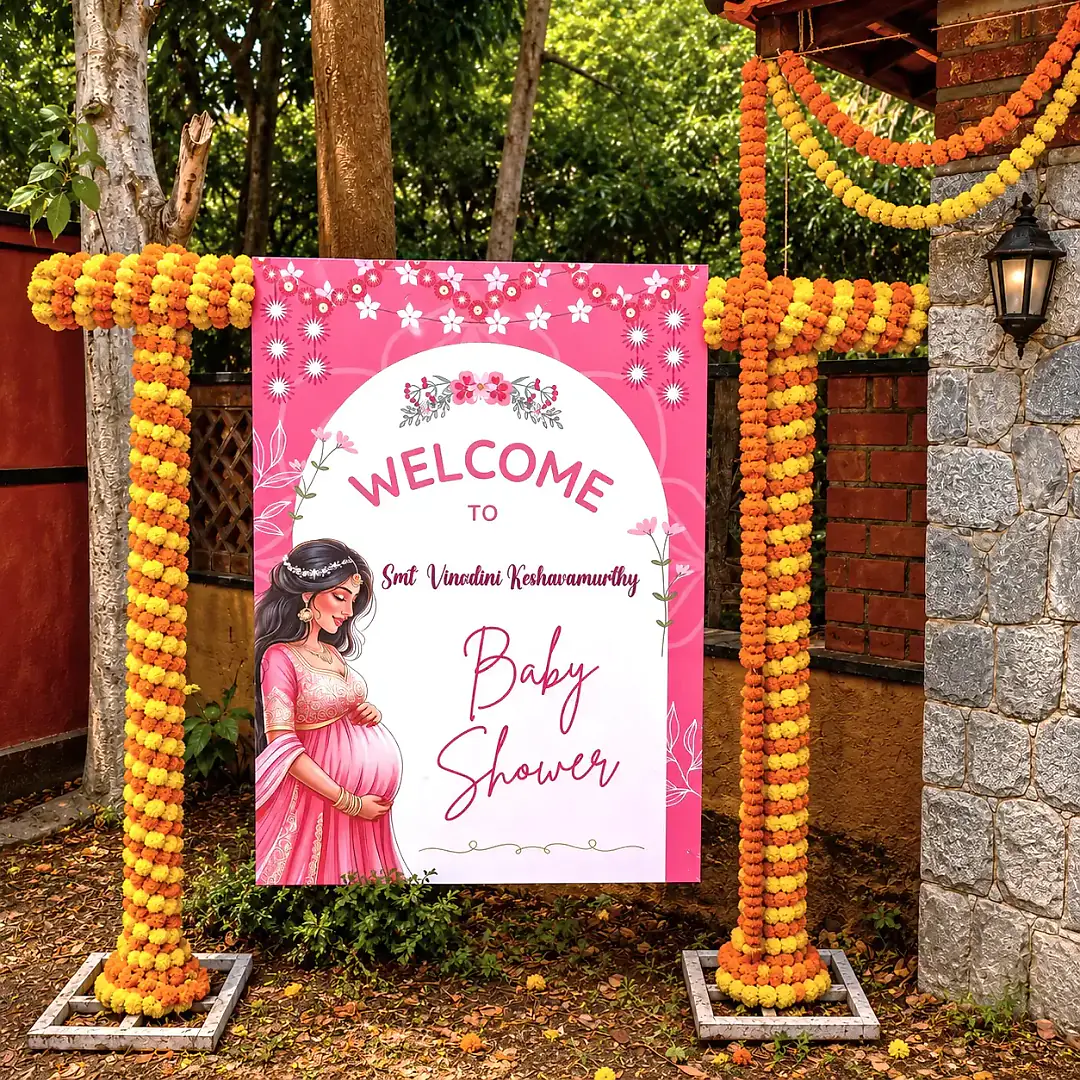Flower Decoration for Baby Shower Celebration Setup