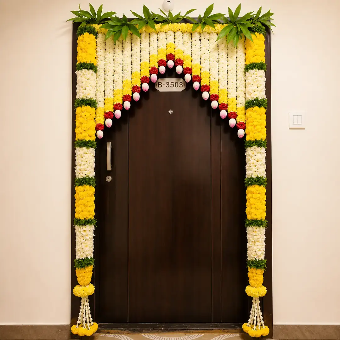 Elegant Housewarming Flower Setup Decor