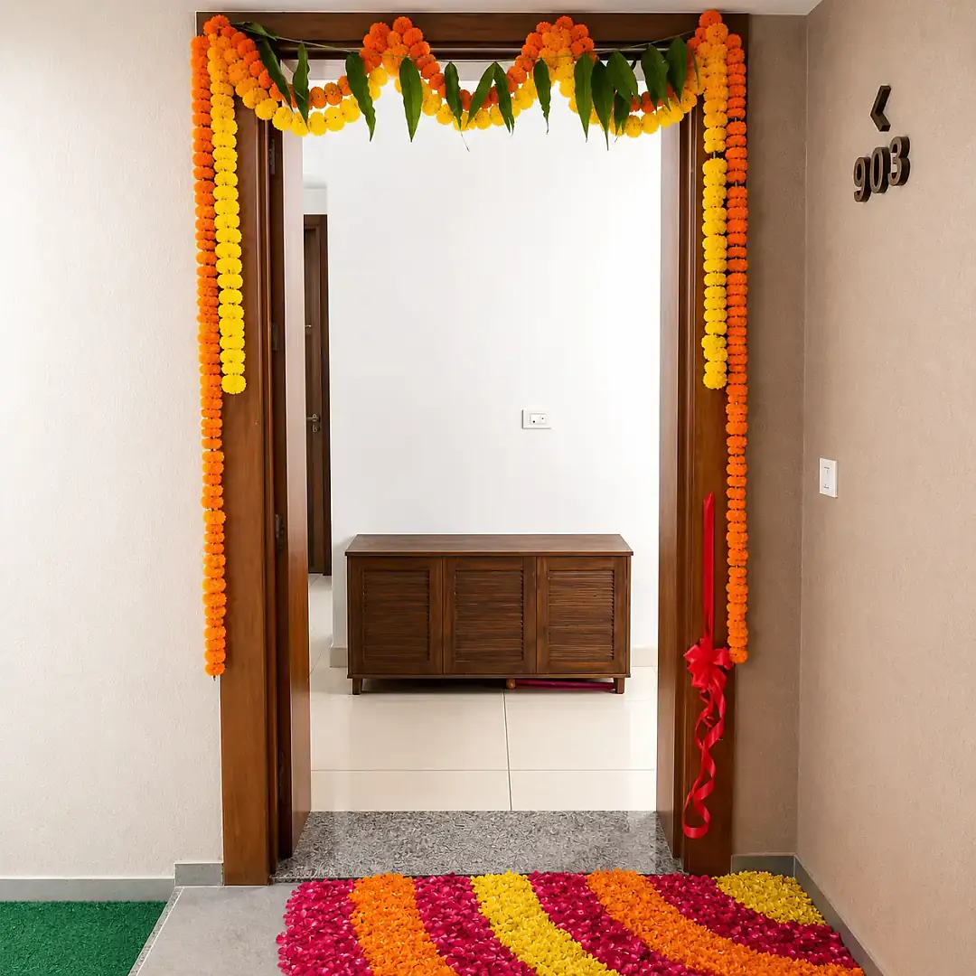 Simple Flower Decoration Setup