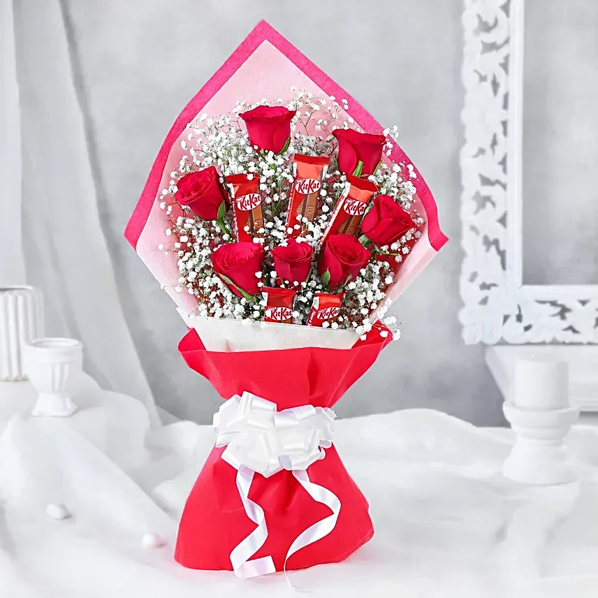redrosesbunchwithnestlekitkatchocolates1