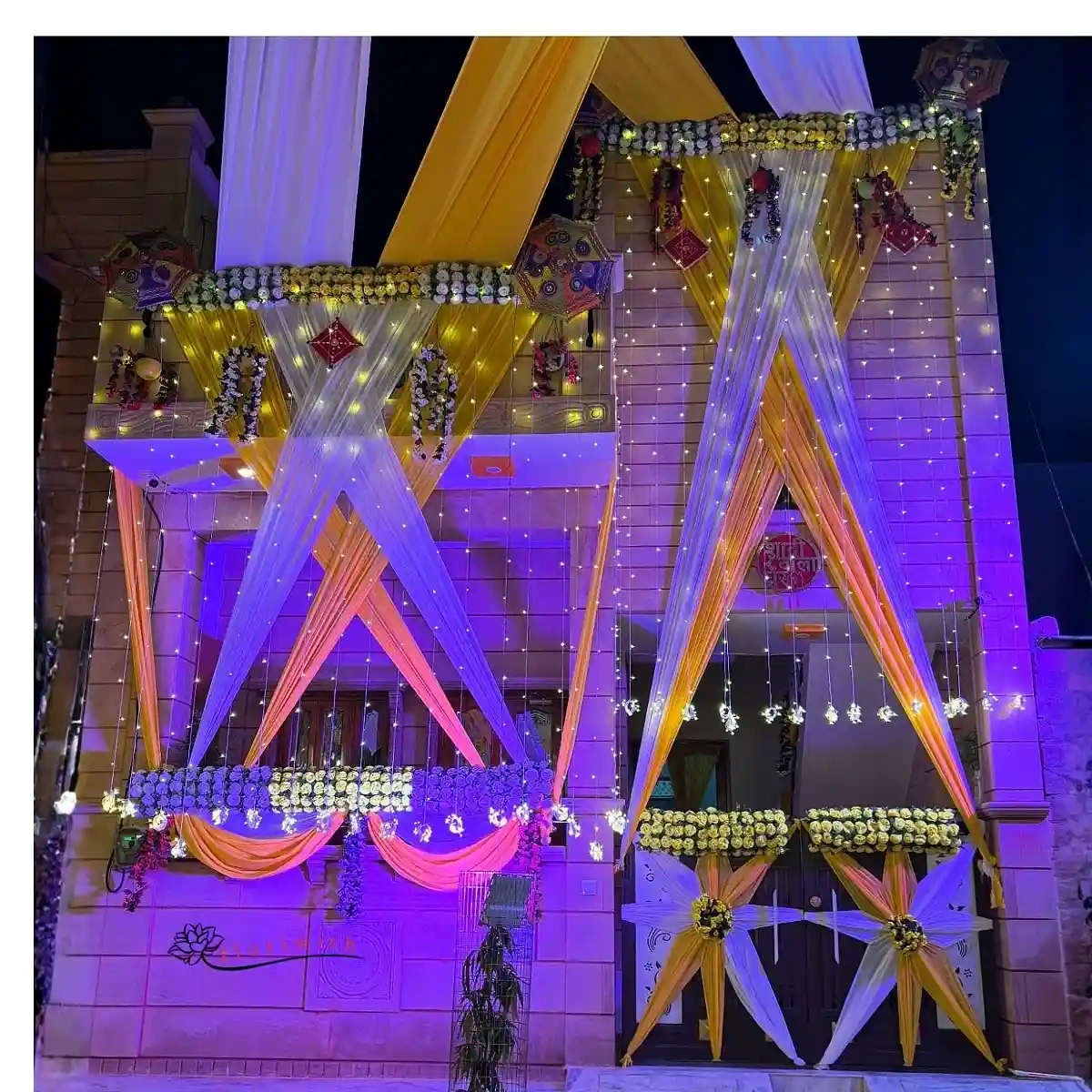 White & Yellow Theme House Decor