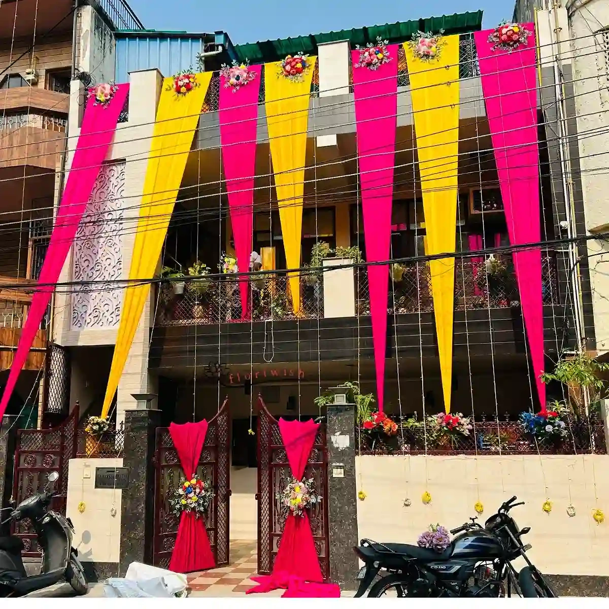 Pink Yellow House Decoration at Home