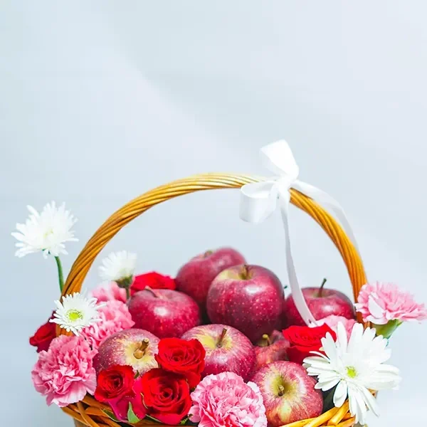 Carnation Apple Basket Set 