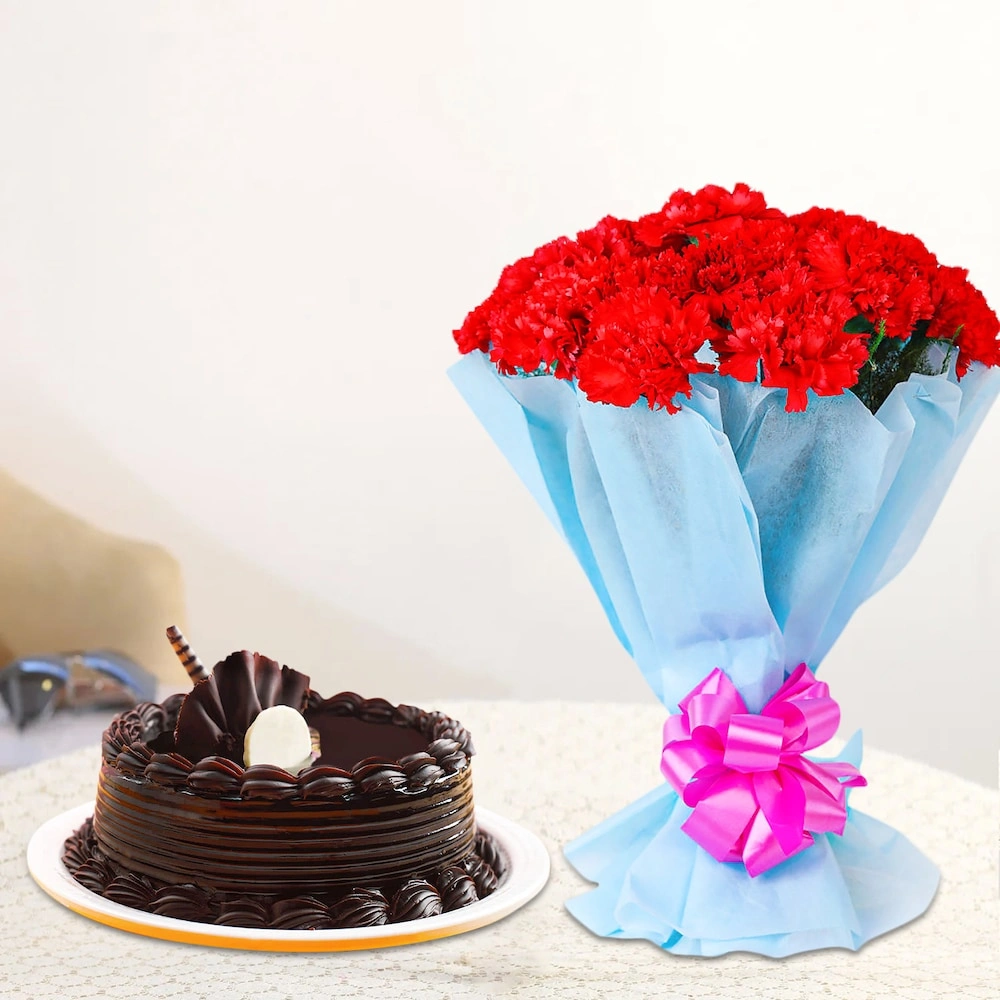 Carnation Flowers Thiller Combo