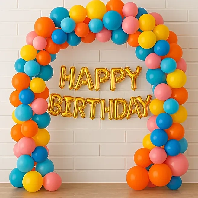 pastelchromebirthdayballoonarch1