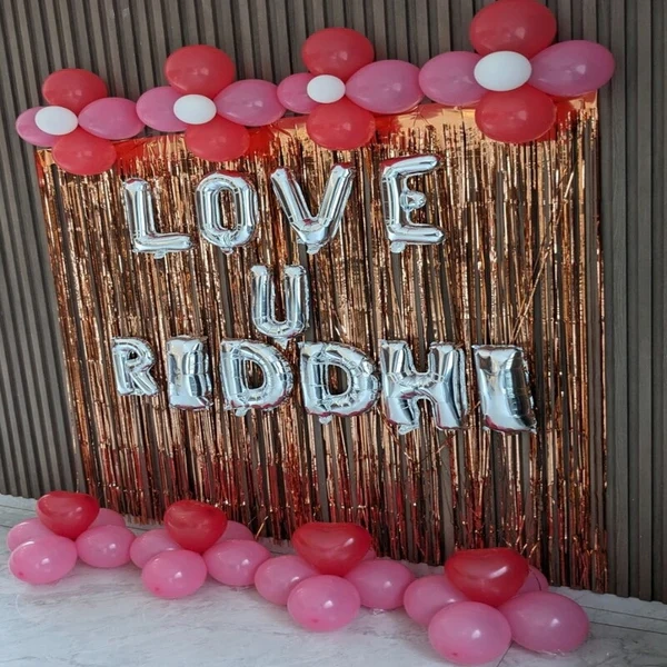 Romantic Proposal Balloon Decoration for her Set