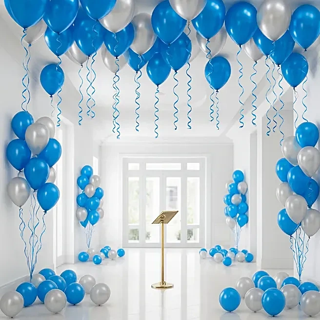 blueandsilverballoondecor1