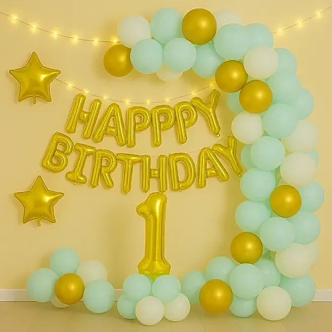 sweet1stbirthdayballoonarch2