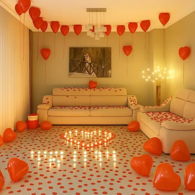romanticdecorofballoonsandcandles2