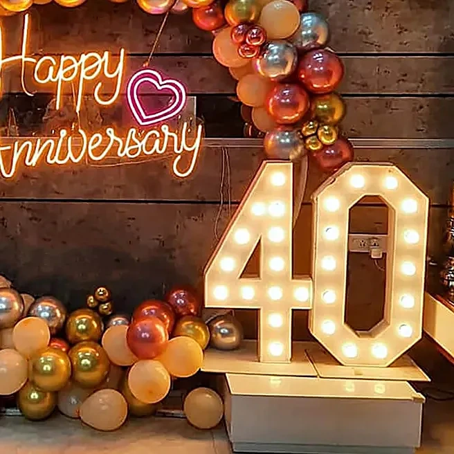 Happy Anniversary Shining Decoration Set 
