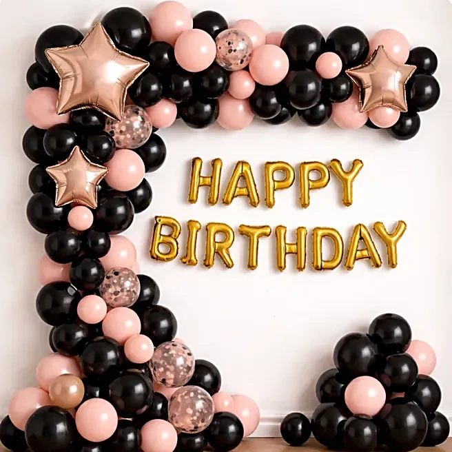 elegantbluenpeachbirthdayballoondecor1