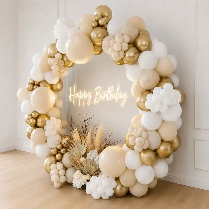 Indoor Birthday Decoration Setup