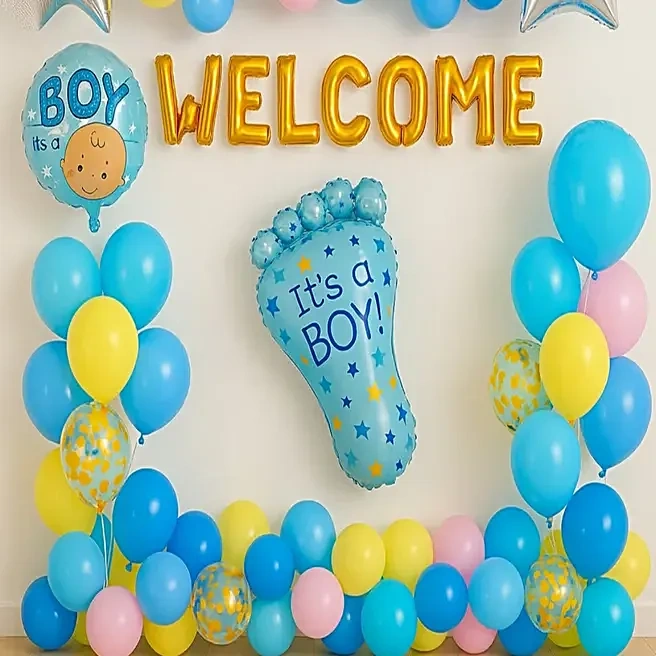 colourfulwelcomebabyballoondecor5