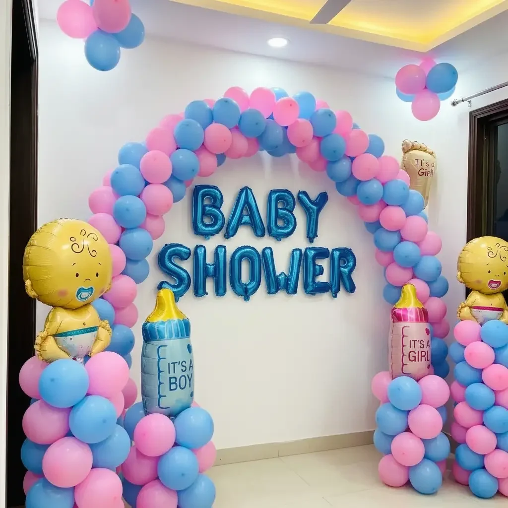Godh Bharai Theme Decor Setup