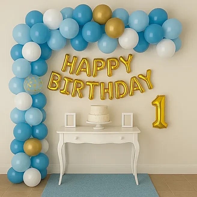bluengoldbirthdayballoonbackdrop1