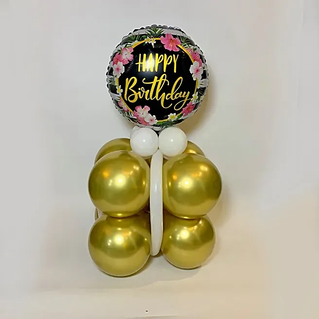 happybirthdaygoldenballoonbouquet1