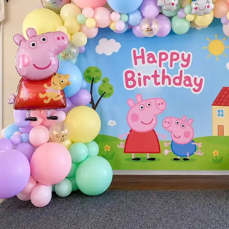 Peppa Pig Theme Birthday Decoration Set