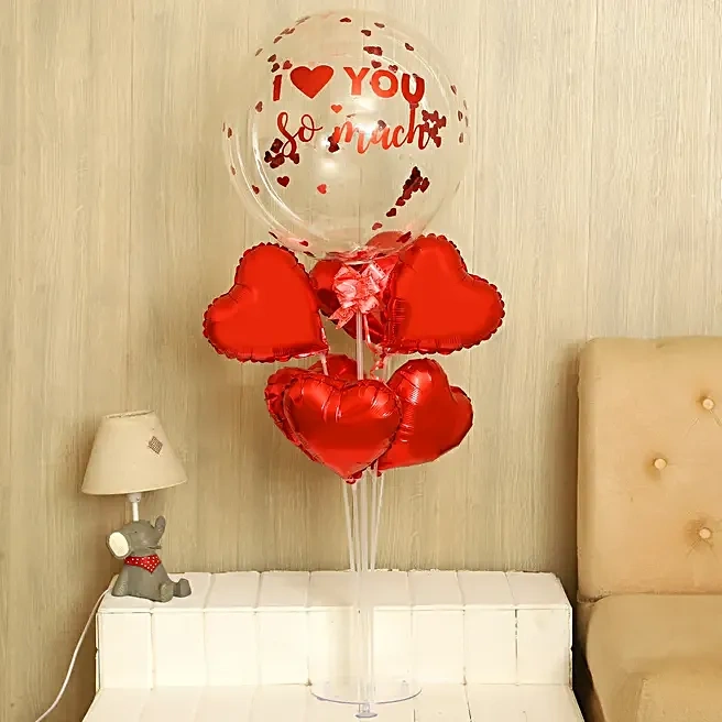 luvyousomuchredballoonbouquet1