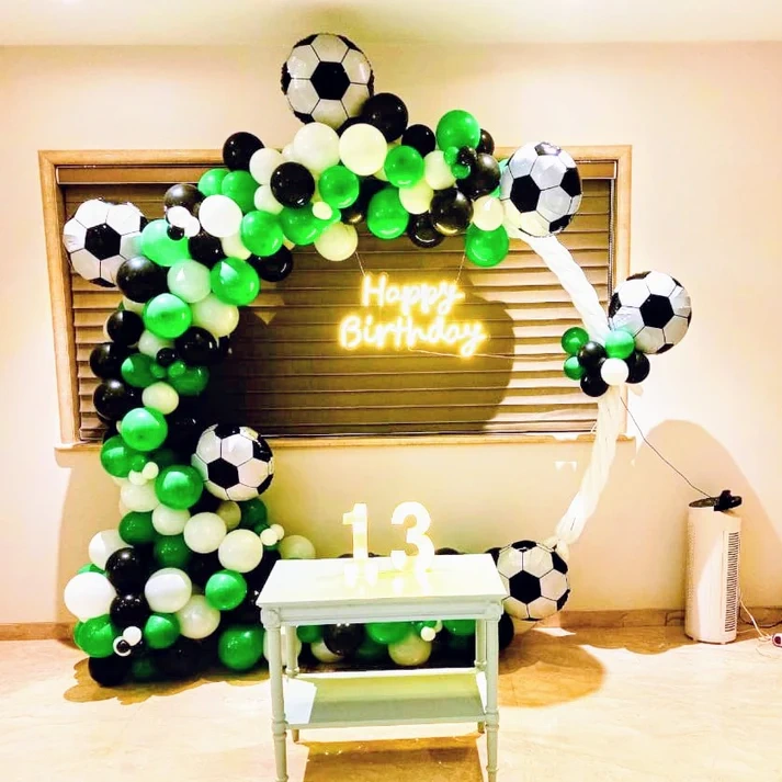Kids Football Birthday Setup 