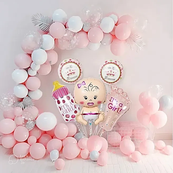 pinkthemewelcomebabygirldecor1