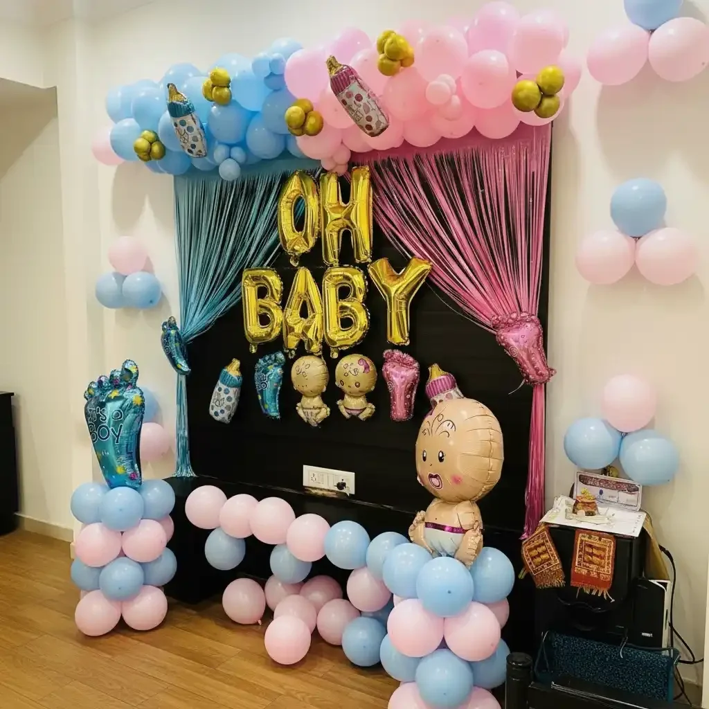 Pastel Theme Baby Shower Decoration  Setup