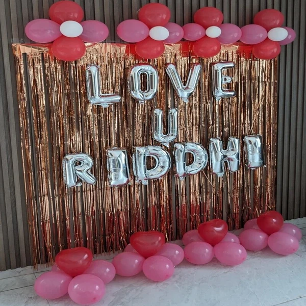 Romantic Proposal Balloon Decoration for her Set