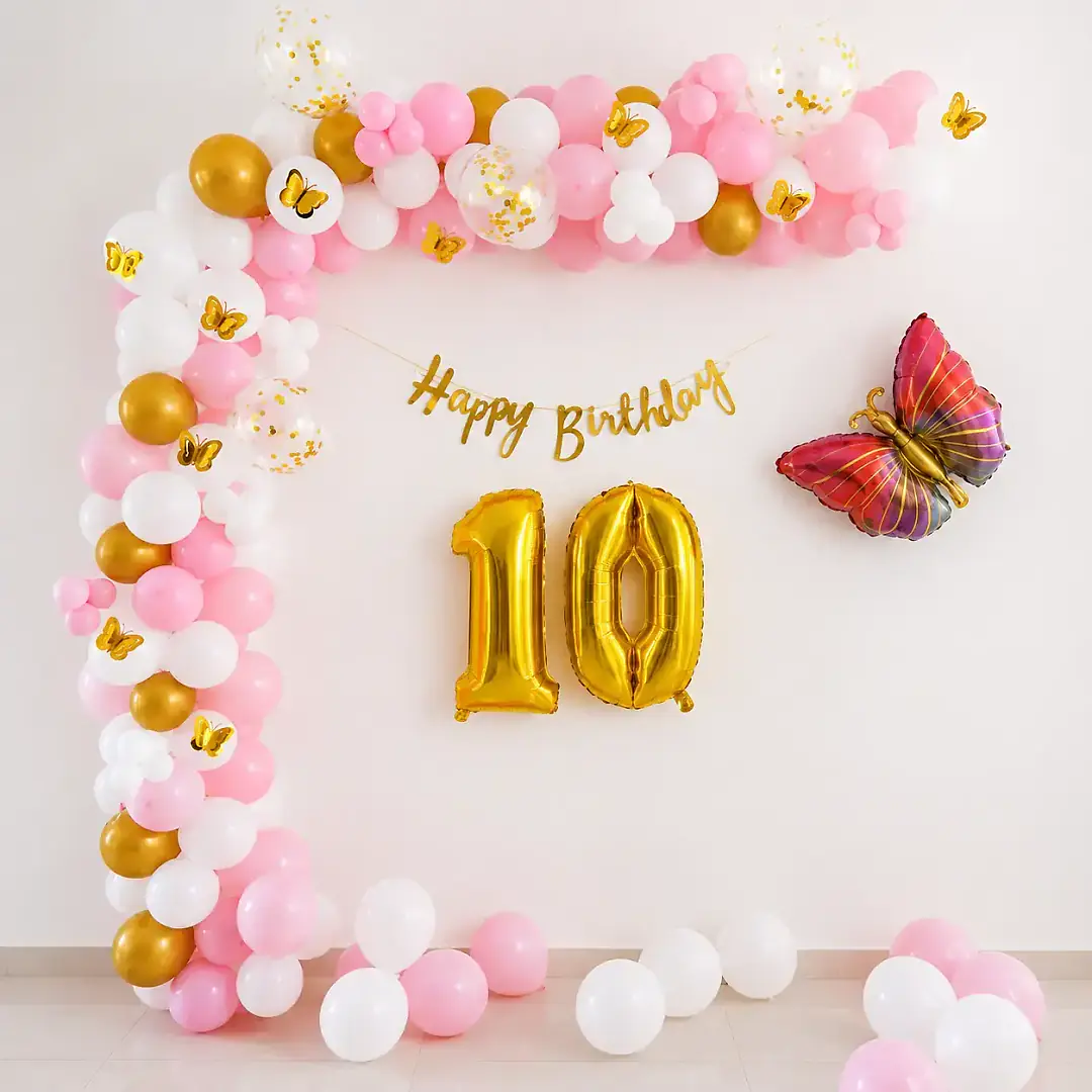 Butterfly Pastel Balloon Arch Decor