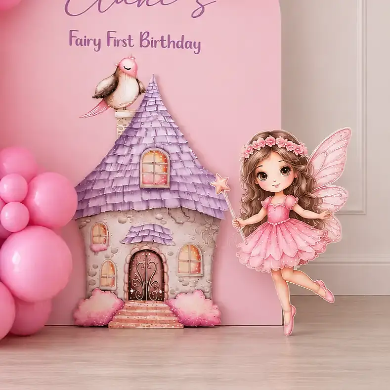 Premium Fairy Theme Birthday Decoration Setup