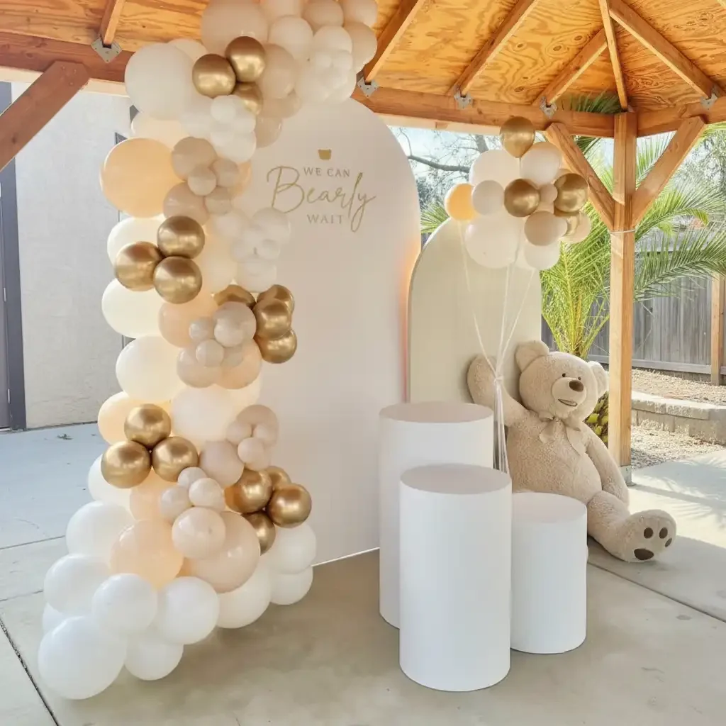 Luxury Baby Shower Backdrop Decoration Setup