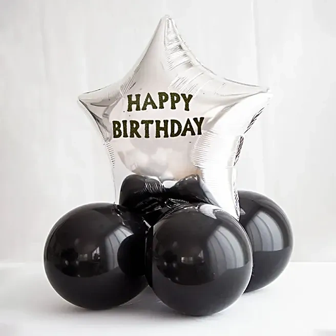 happybirthdaychromeballoonsetblack1