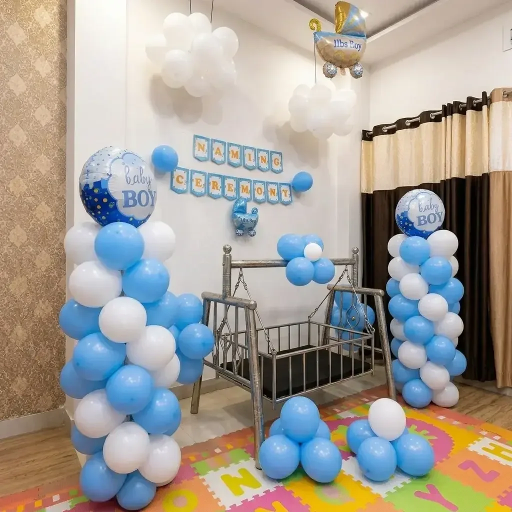 Naming Ceremony Balloon Setup Decor