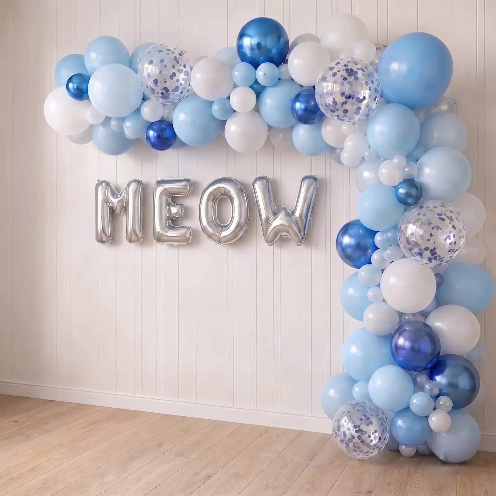 Cat Birthday Room Decoration Setup
