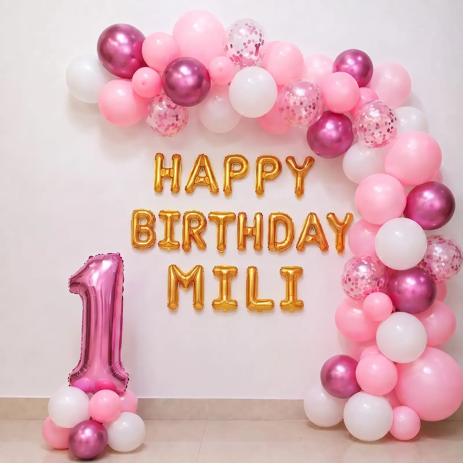 Cute Kitten Birthday Party Decoration Setup
