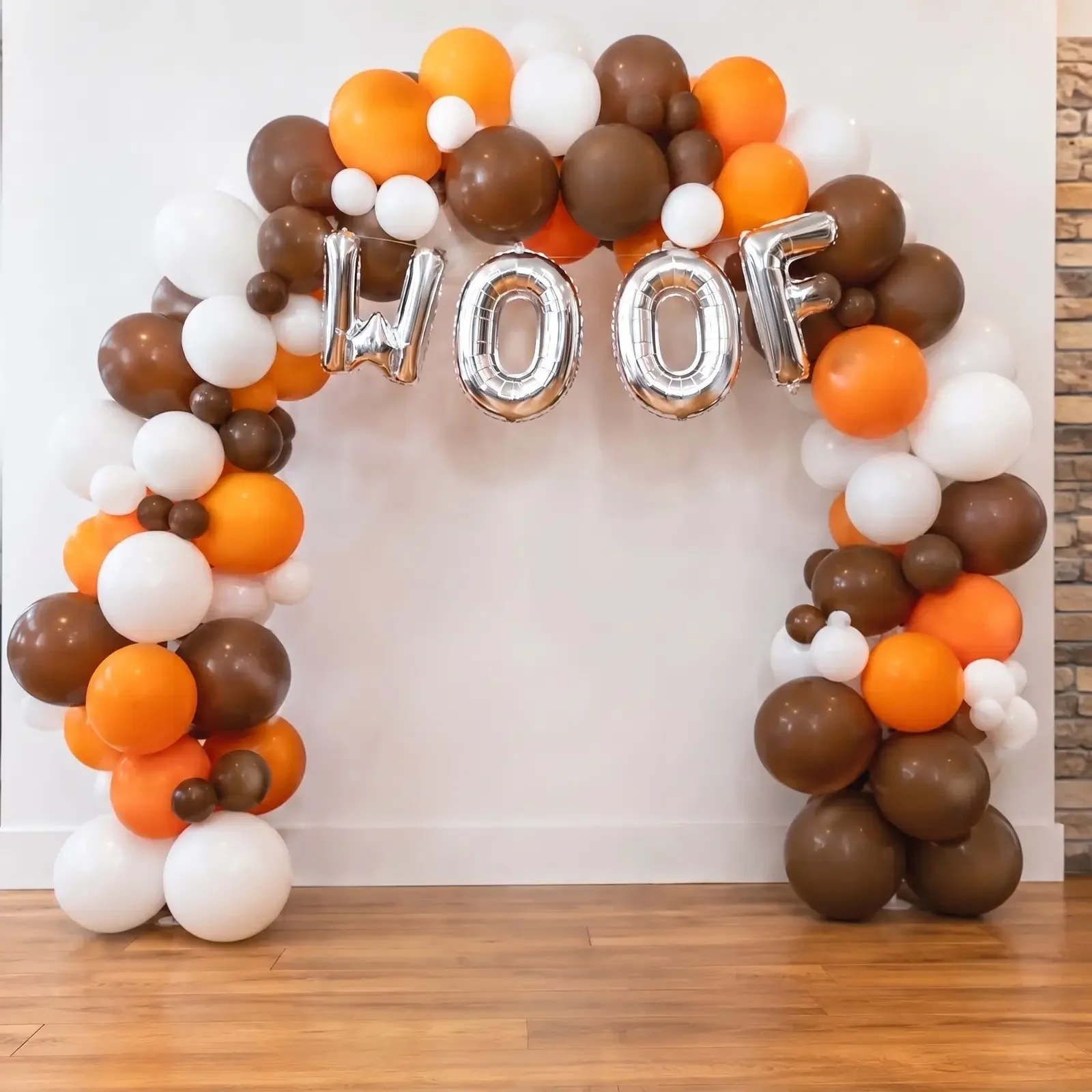 Cute Dog Birthday Decoration with Balloons Setup