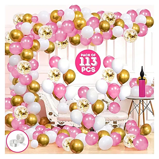 Mystical Pink Birthday Decoration Set 