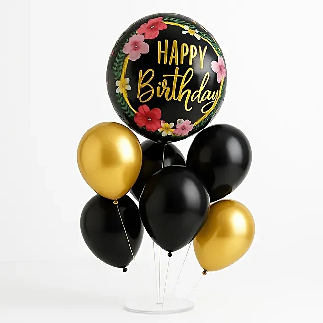modernmetallicbirthdayballoondecor3
