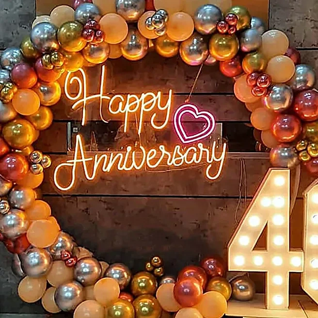 Happy Anniversary Shining Decoration Set 