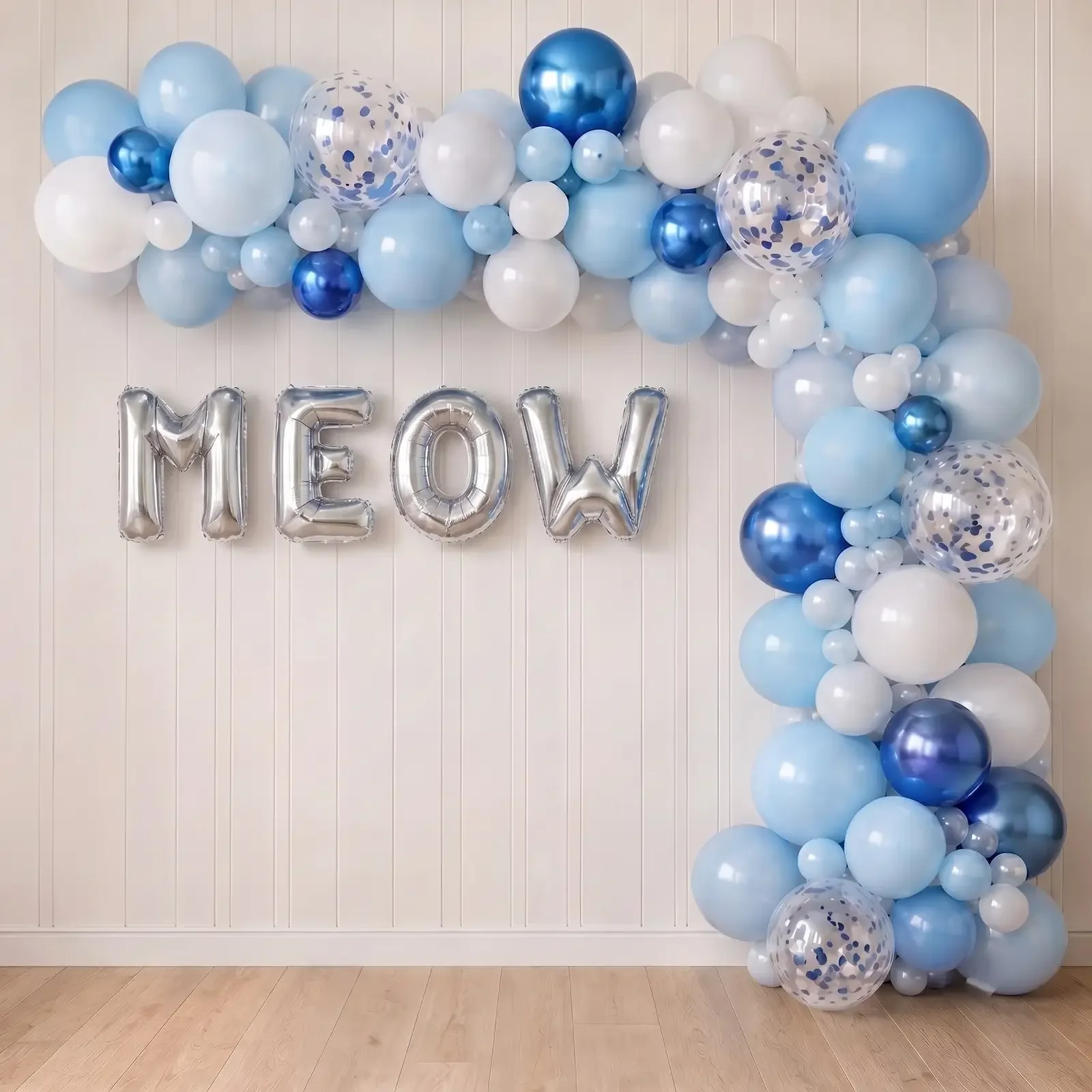 Cat Birthday Room Decoration Setup