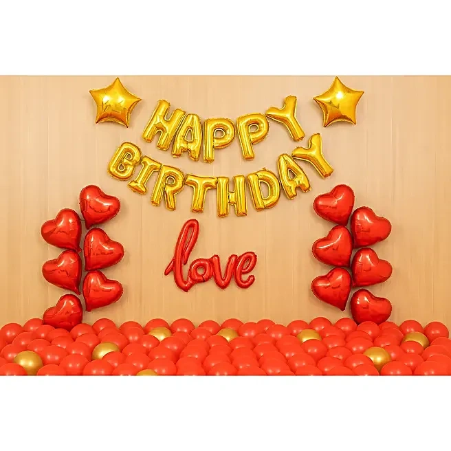 goldenthemedbirthdayballoondecor1