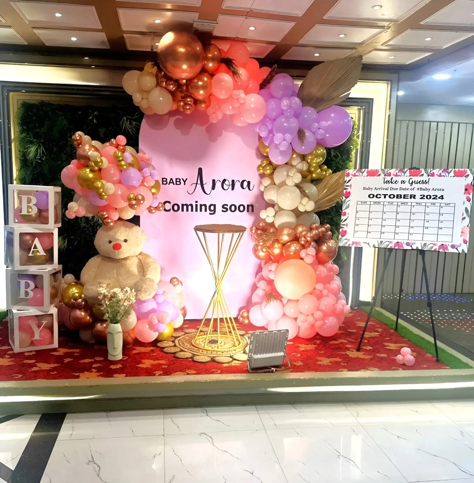 Baby Arrival Baby Shower Decoration Setup