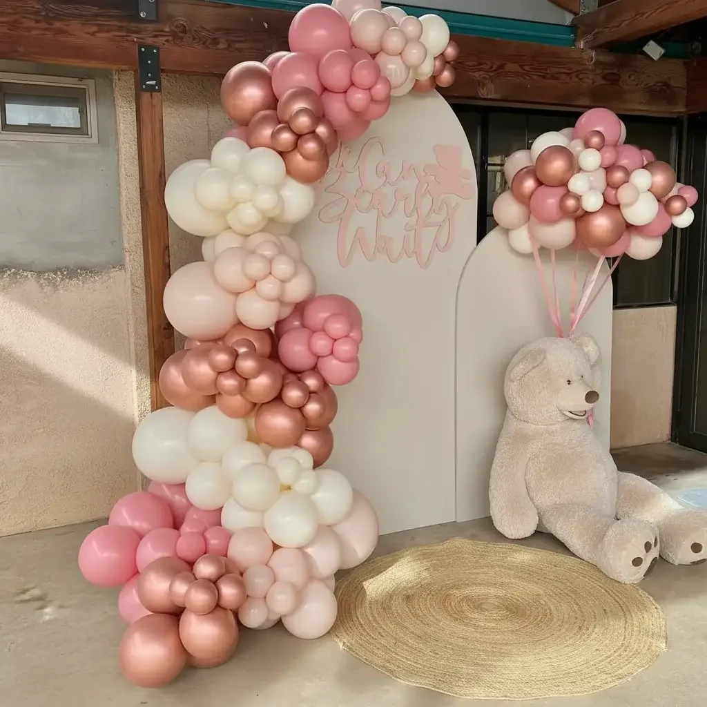 Baby Shower Decor with Teddy Theme Setup