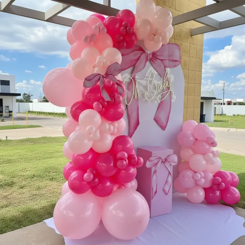Mom to Be Celebration Balloon Decor Setup