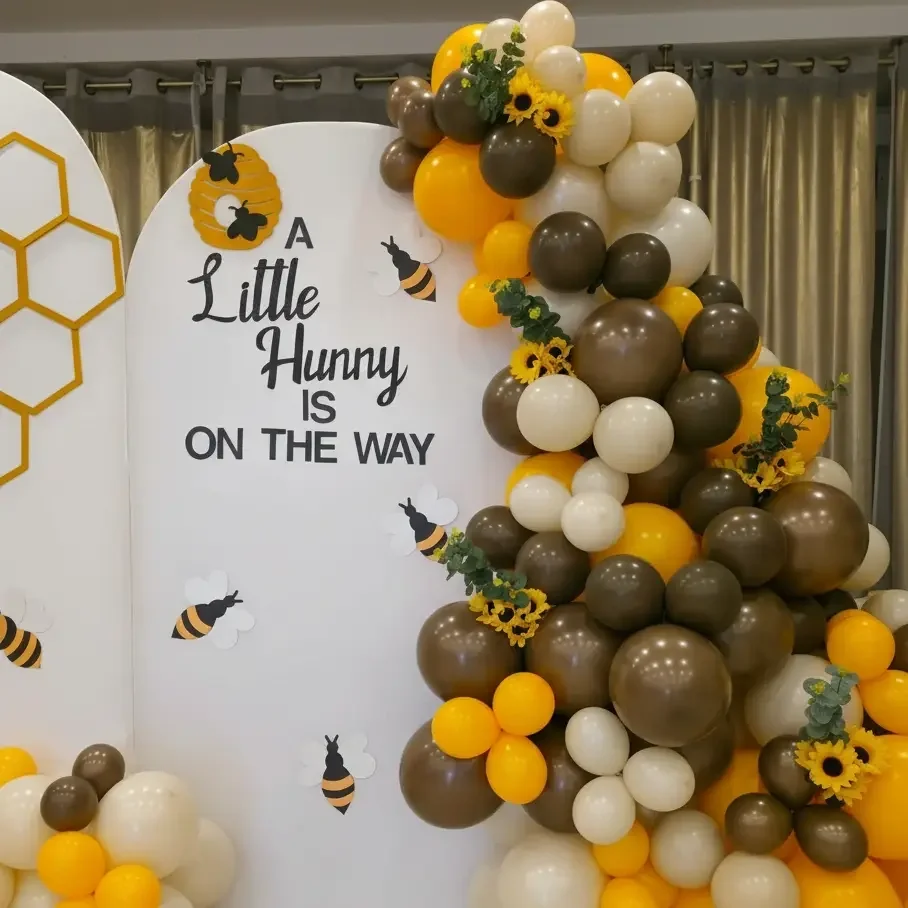 Little Bee Theme Baby Shower Decor Setup