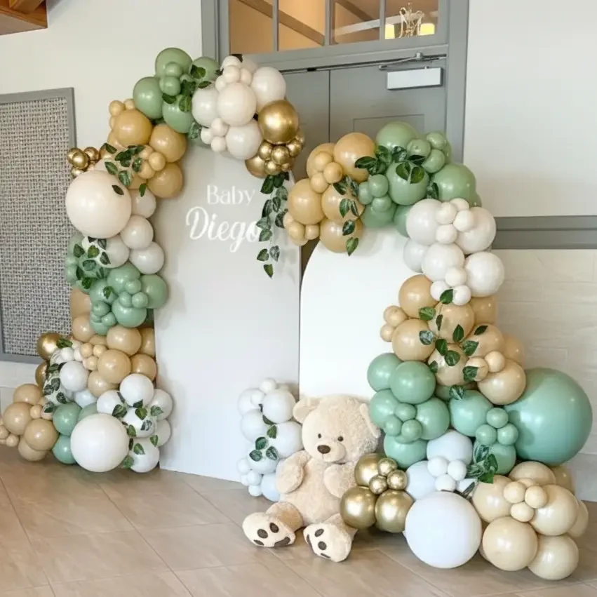 Boho Theme Baby Shower Backdrop Setup