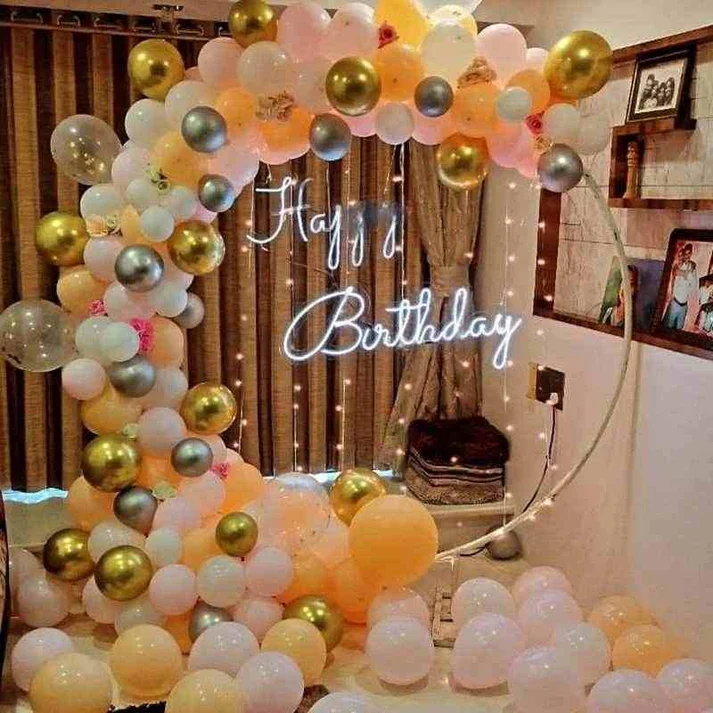 Fairy Light Balloon Setup