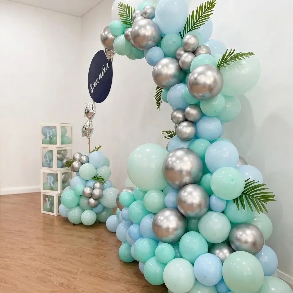 Naming Round Backdrop Decoration Setup 