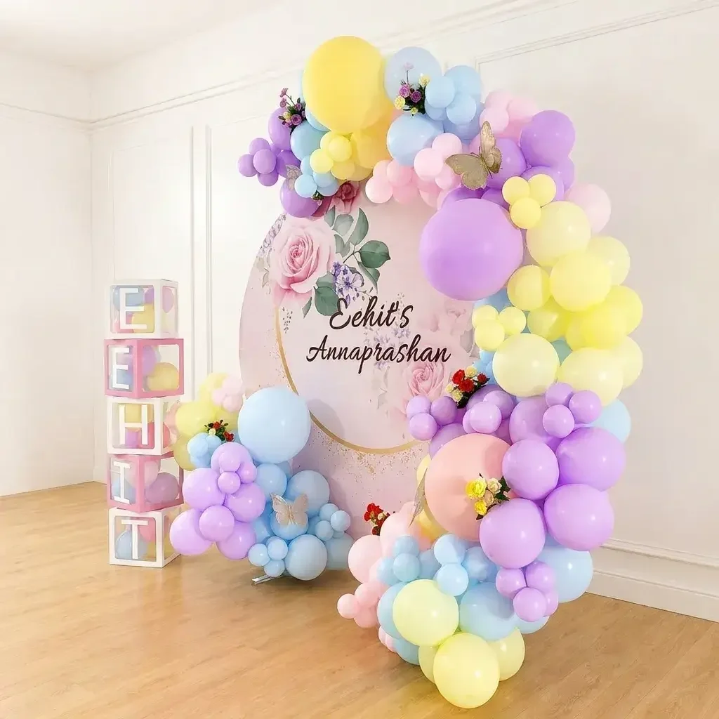 Customized Annaprashan Backdrop Setup 