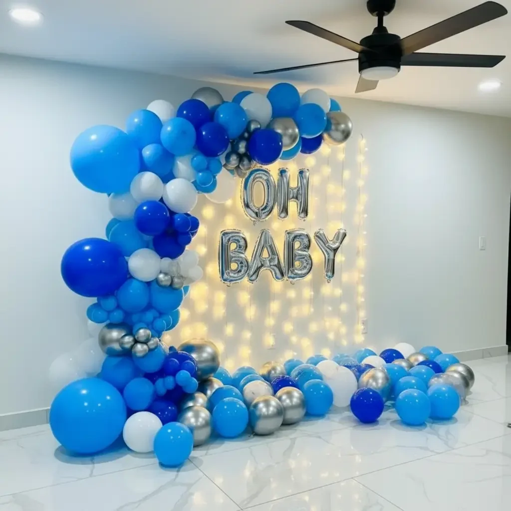 Mom to Be Balloon Decoration Setup