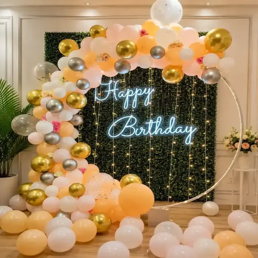 Happy Birthday Neon Decor