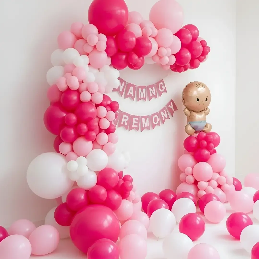Simple Baby Naming Function Decor Setup